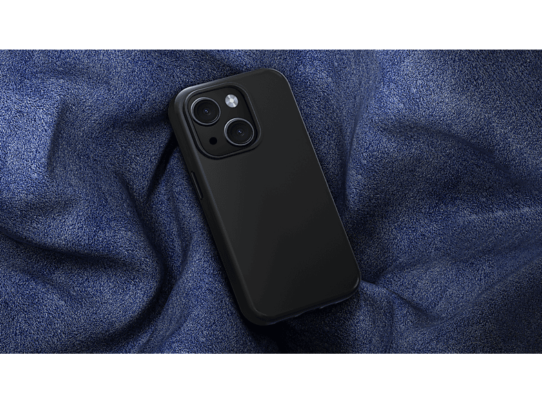 Funda móvil - ISY ISC 2333 , Para Apple iPhone 15, Silicona, Antisalpicaduras, A prueba de golpes, Negro – imagen 3