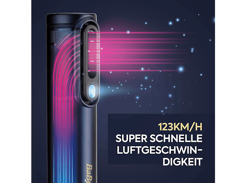 Thumbnail - BABYLISS AS6550E Air Wand 3 in 1 MultiStyler Warmluftbürste Navy-blau, gold (1500 Watt)