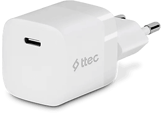 TTEC SmartCharger hálózati töltő USB-C csatlakozással 30W PD, fehér (2SCP03B)