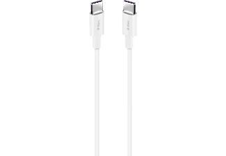 TTEC gyors töltő-és adatkábel USB-C / USB-C csatlakozással 65W 2m, fehér (2DK45B)