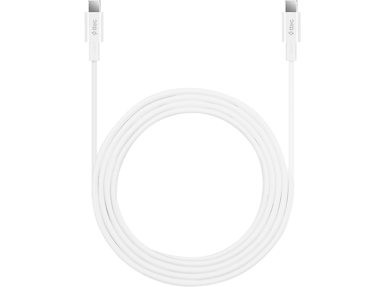 TTEC 2DK45B  USB-C - USB-C 200cm 65W PD/QC Hızlı Şarj/Data Kablosu Beyaz_0