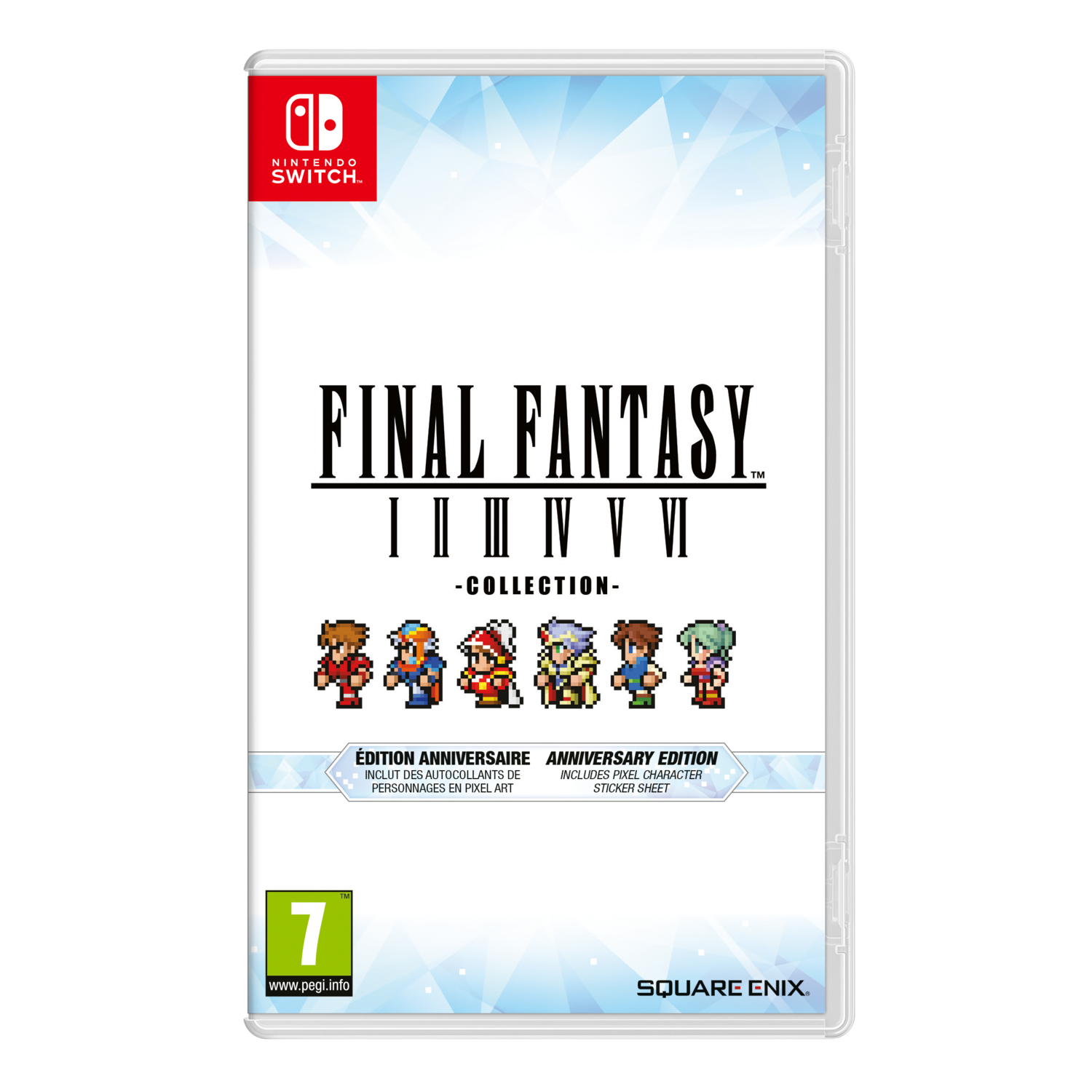 Nintendo Switch game box with 'FINAL FANTASY' collection title and pixel art.