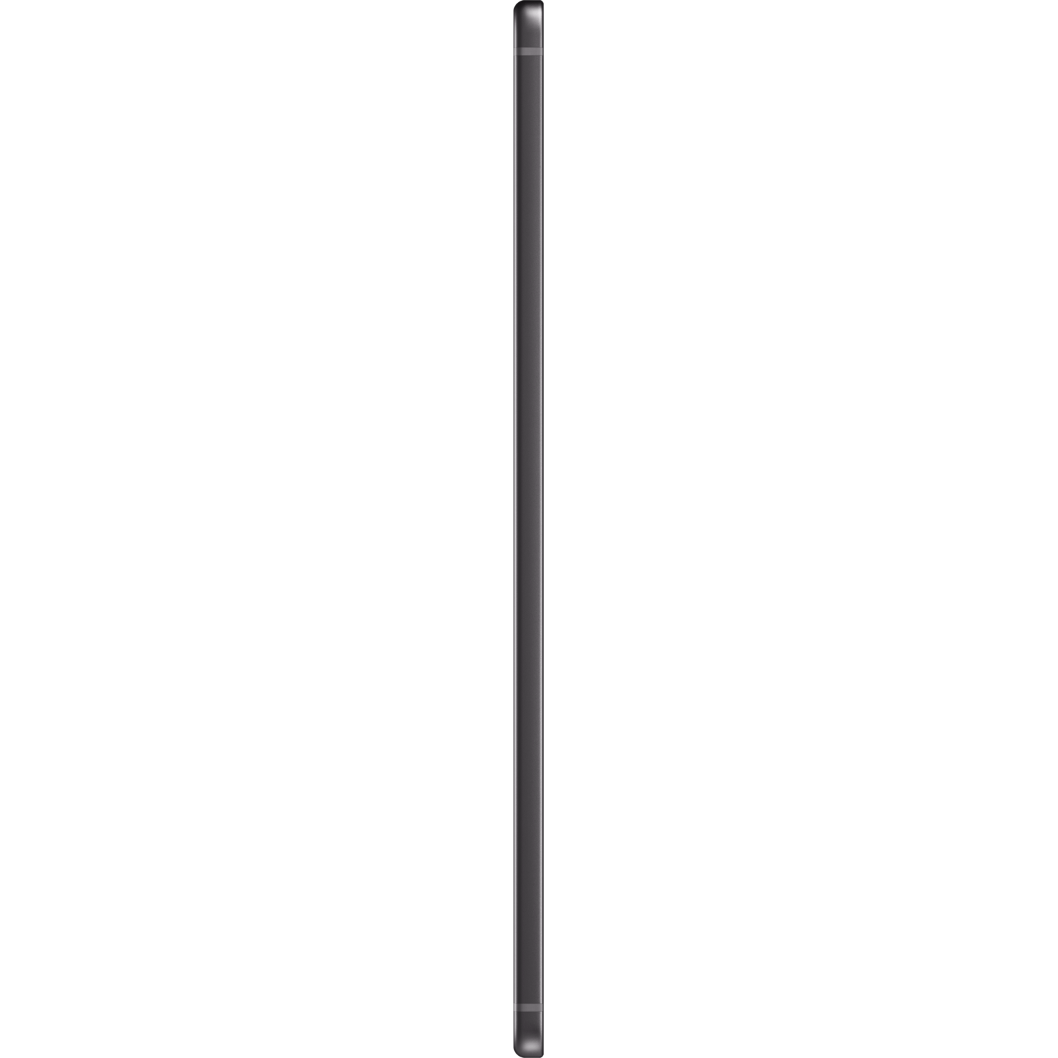 Side profile of a black tablet. It is a thin, rectangular device.