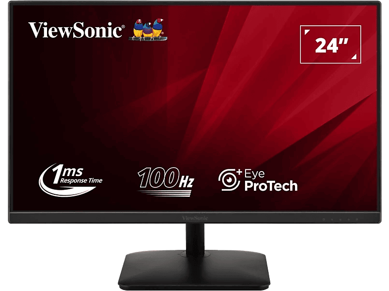 VIEWSONIC VA2408-MHDB 23,8'' Sík FullHD 100 Hz 16:9 IPS LED Monitor