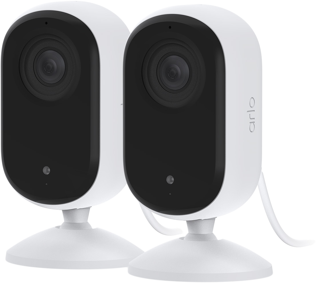 ARLO Essential (Gen.2) beltéri biztonsági kamera szett, 2K, 2 db, fehér (VMC3260-100EUS)