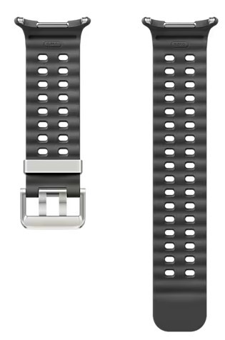 Dwa czarne paski do zegarka. Jeden z klamrą.