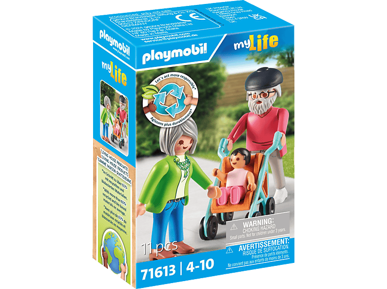Playmobil 71613 my Life: Großeltern mit Baby (4-10 Jahren); Spielset