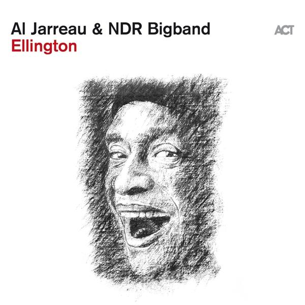 Albumcover mit Al Jarreaus Skizzenporträt mit dem Titel "Ellington".