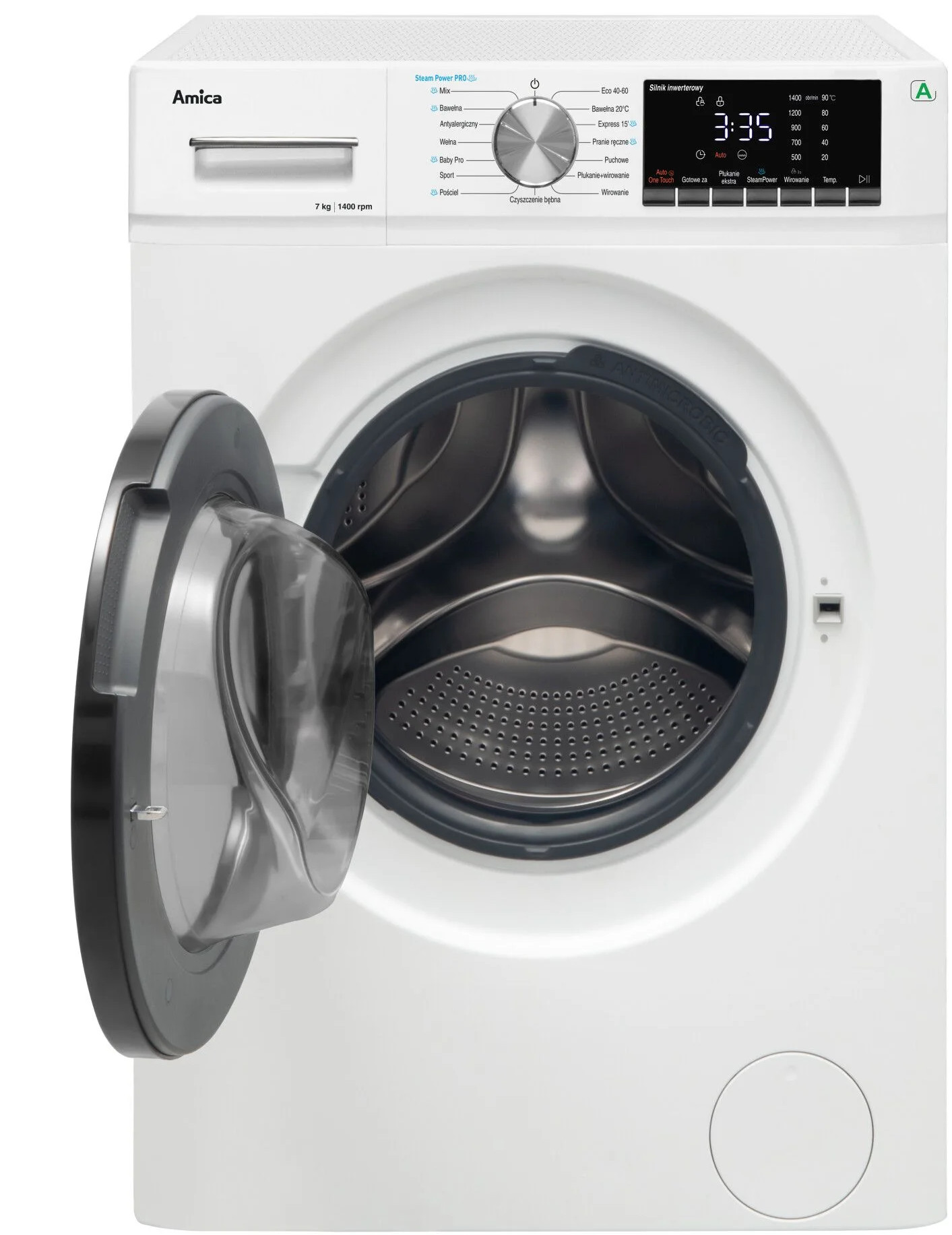 Pralka AMICA WA5S714ALiSEUM 7kg 1400 obr. SteamPower Pro