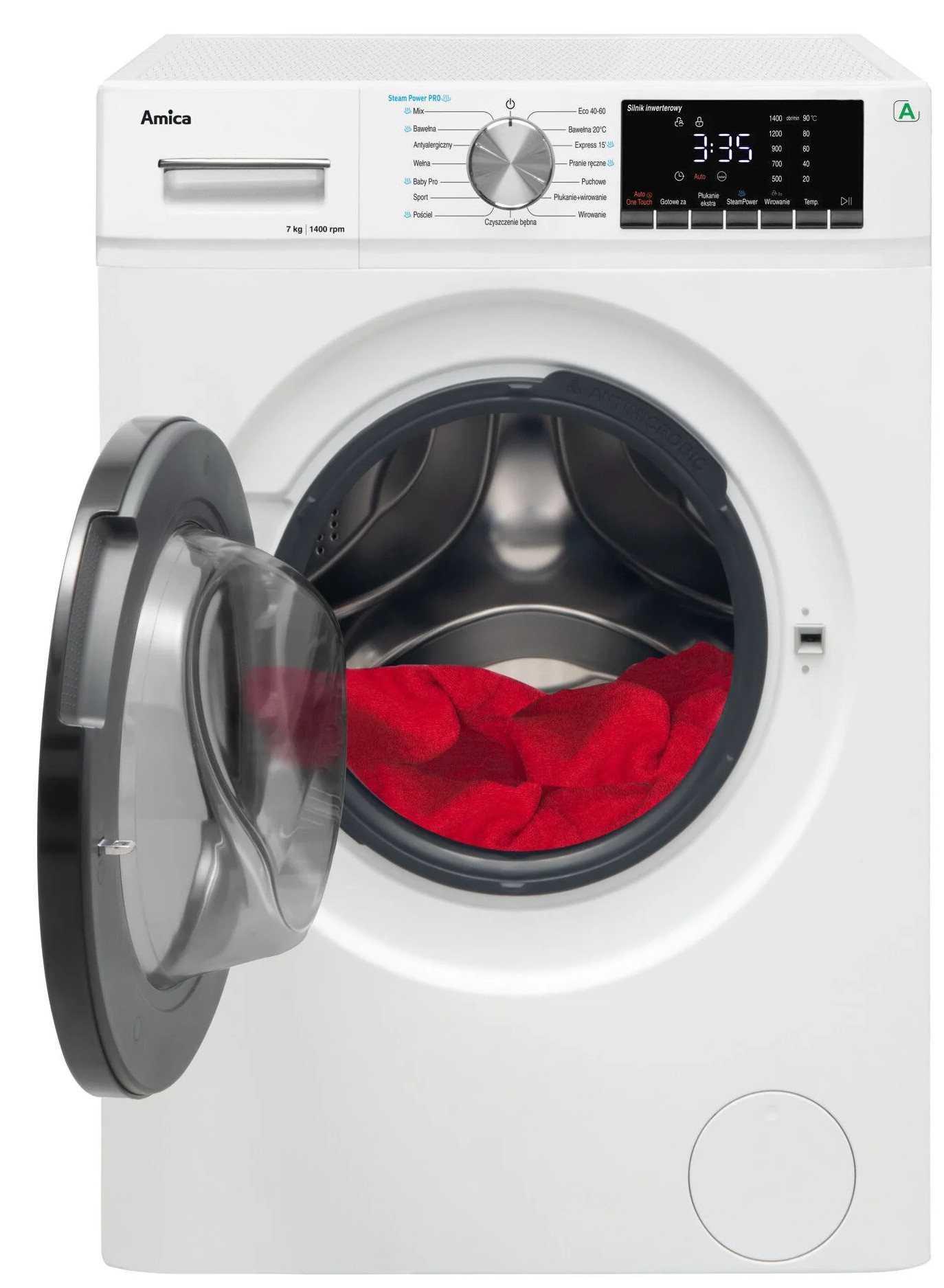 Pralka AMICA WA5S714ALiSEUM 7kg 1400 obr. SteamPower Pro