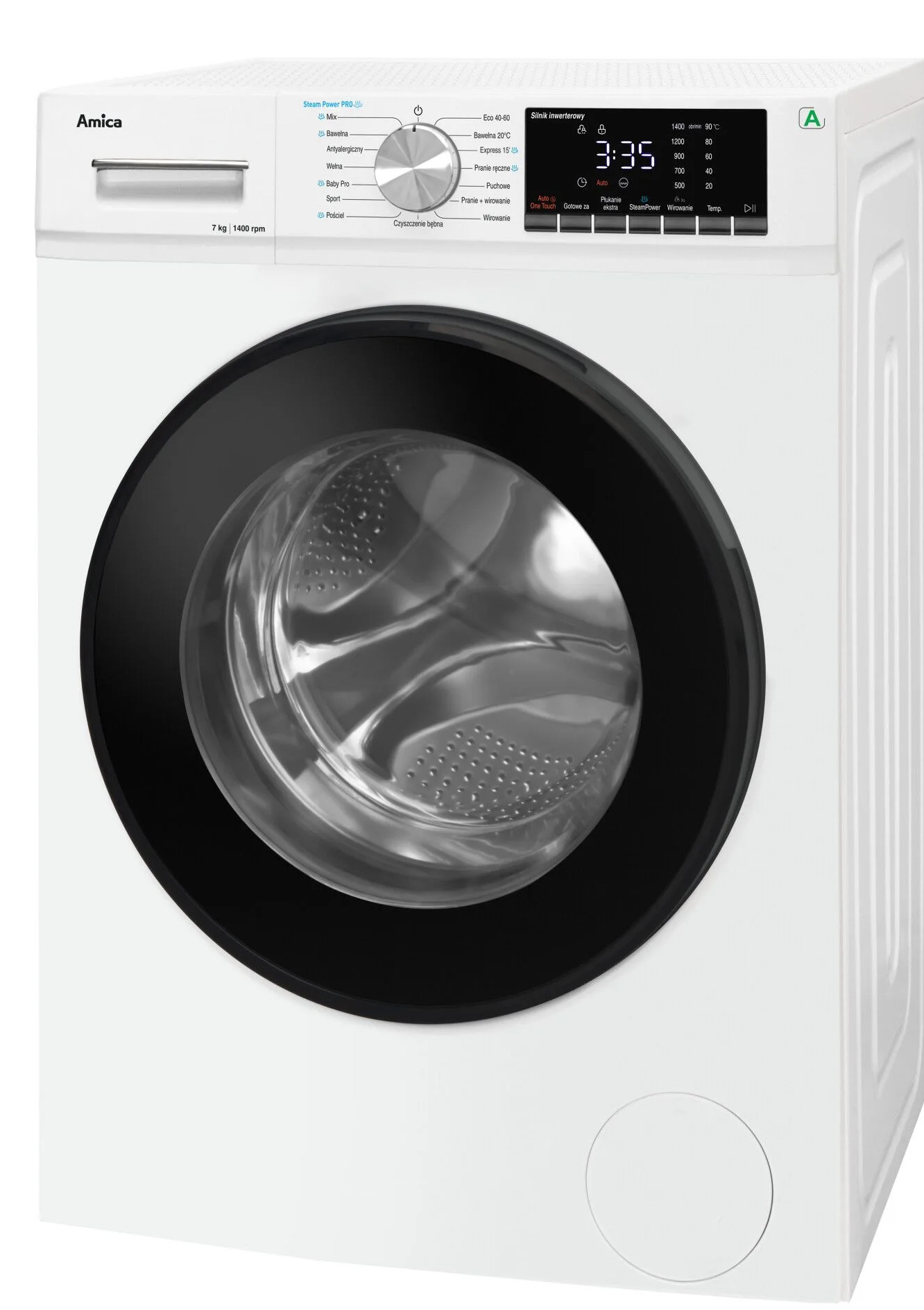 Pralka AMICA WA5S714ALiSEUM 7kg 1400 obr. SteamPower Pro