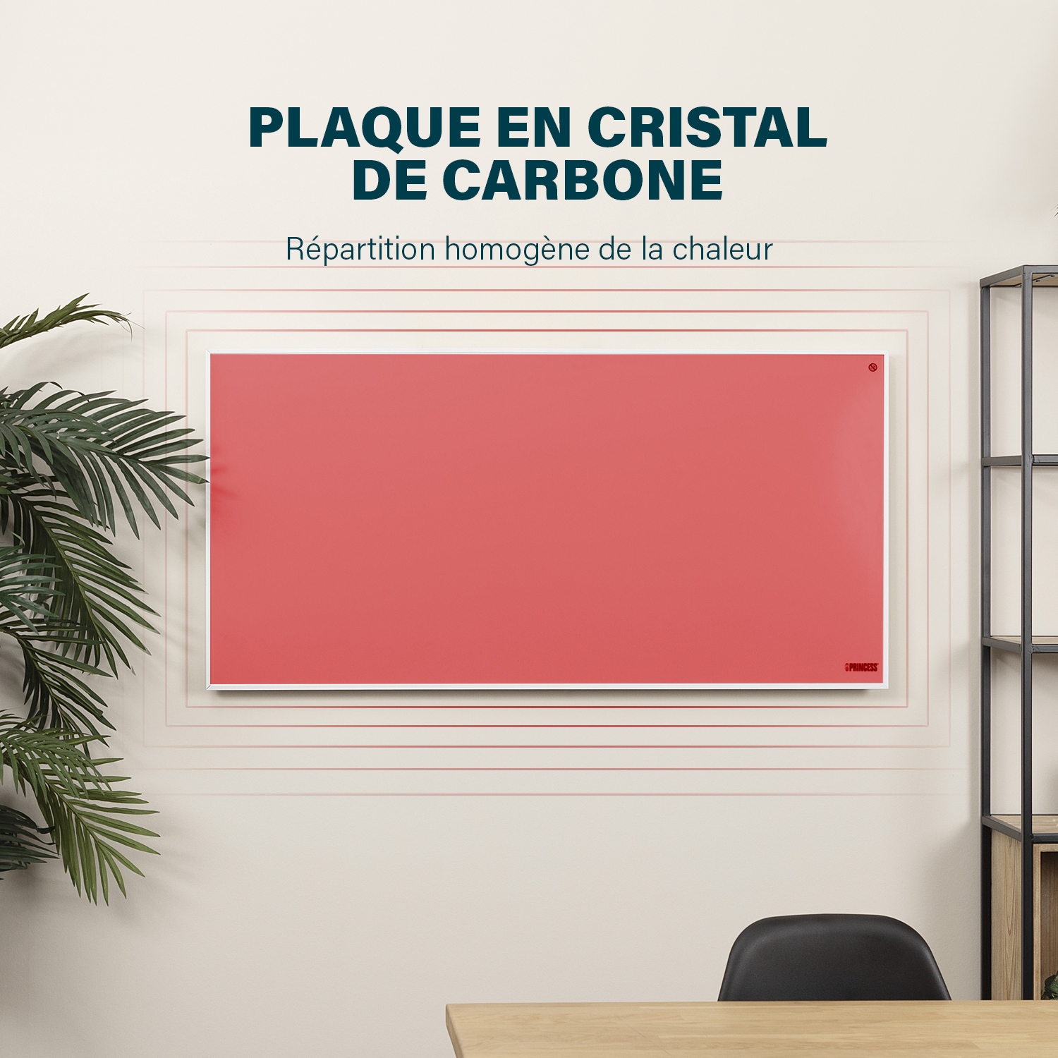 PRINCESS Panneau chauffant intelligent infrarouge 700 W (01.348070.01.001)