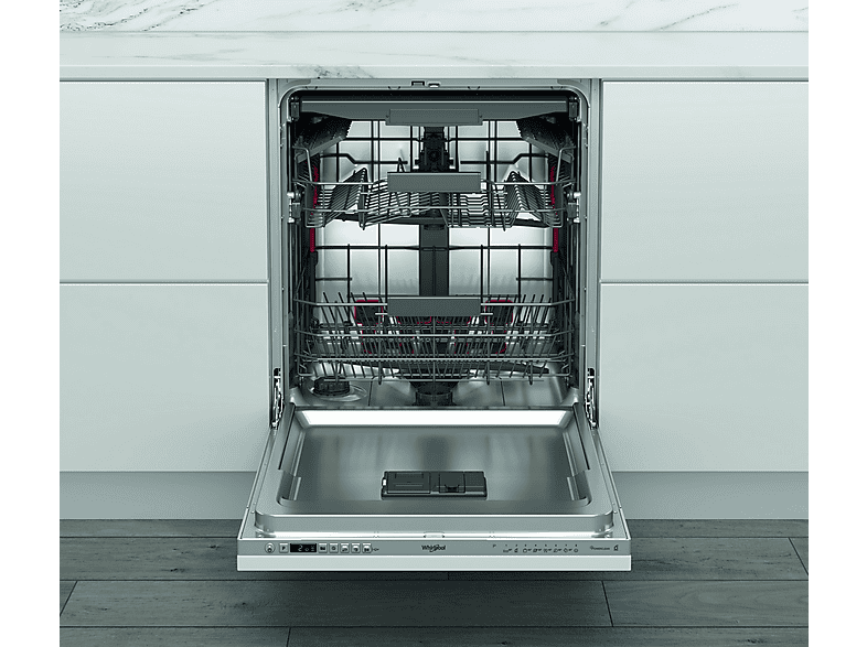 Lavavajillas integrable - Whirlpool WI 7020 PF, 14 cubiertos, 8 programas, 60 cm, Tercera bandeja, PowerClean Pro, Sin panelar – imagen 2