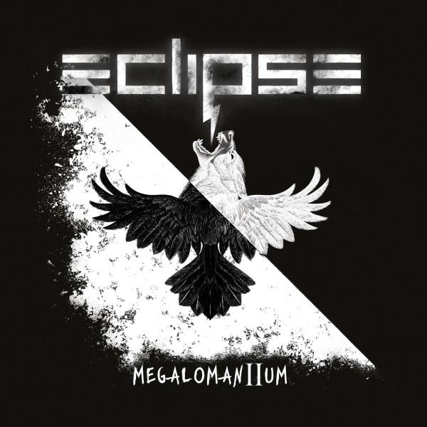 Albumcover mit einem schwarz-weißen Adlerdesign. Der Bandname ist 'ECLIPSE'.