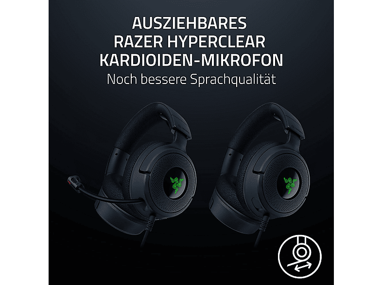 RAZER Kraken V4 X, Kabelgebundenes Multiplattform RGB, Over-ear Gaming Headset Schwarz — Foto 5 von 5