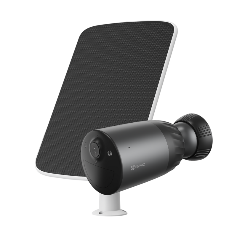 Ezviz BC1c Pro 4K Kit Met Zonnepaneel Slimme Buitencamera