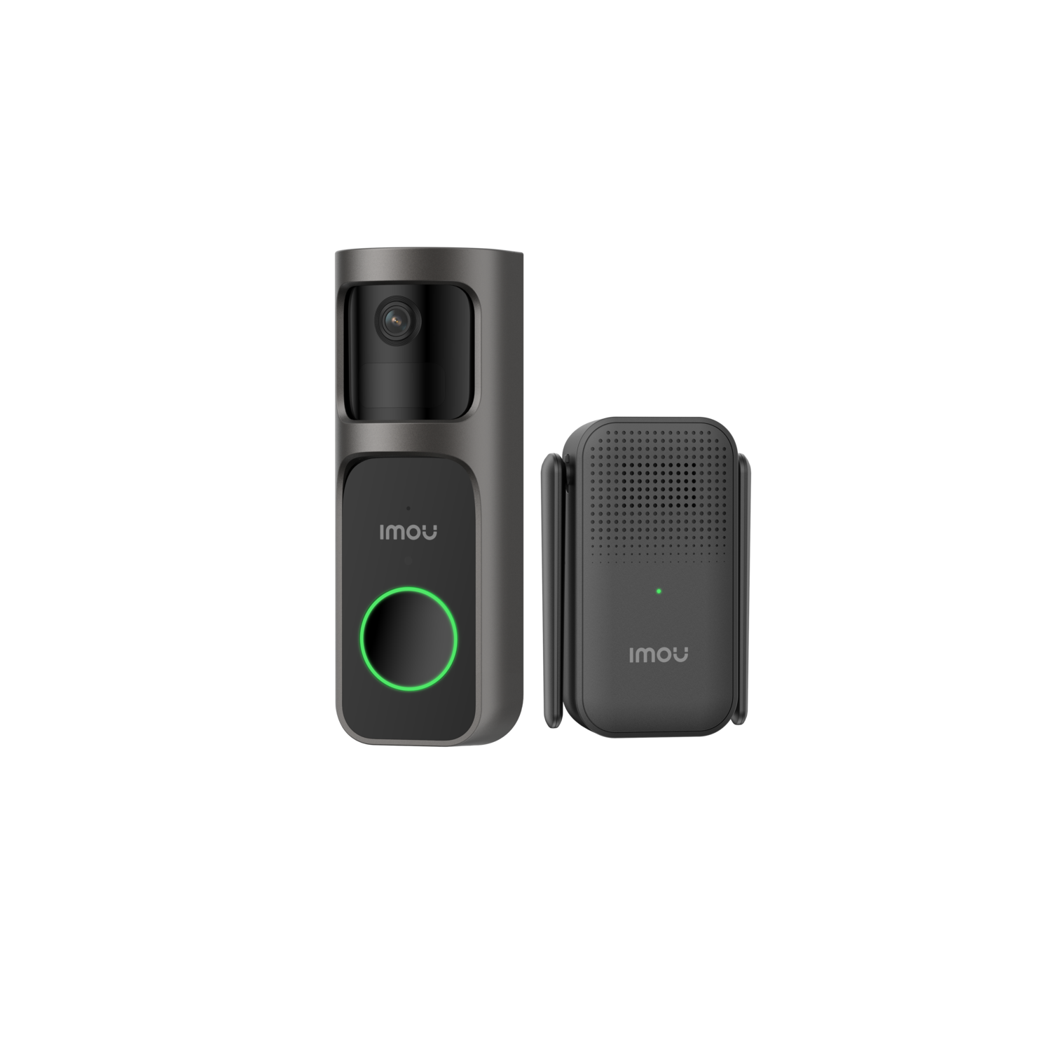 Imou Deurbel 2S Kit - Slimme Draadloze Video Deurbel - 2K QHD Beeldkwaliteit - 5000mAh Batterij - USB-C Snelladen - 166° Graden Gezichtsveld - Weerbestendig - Chime En Wifi Versterker - Lokale Opslag In Chime - 120dB Verstelbaar Volume
