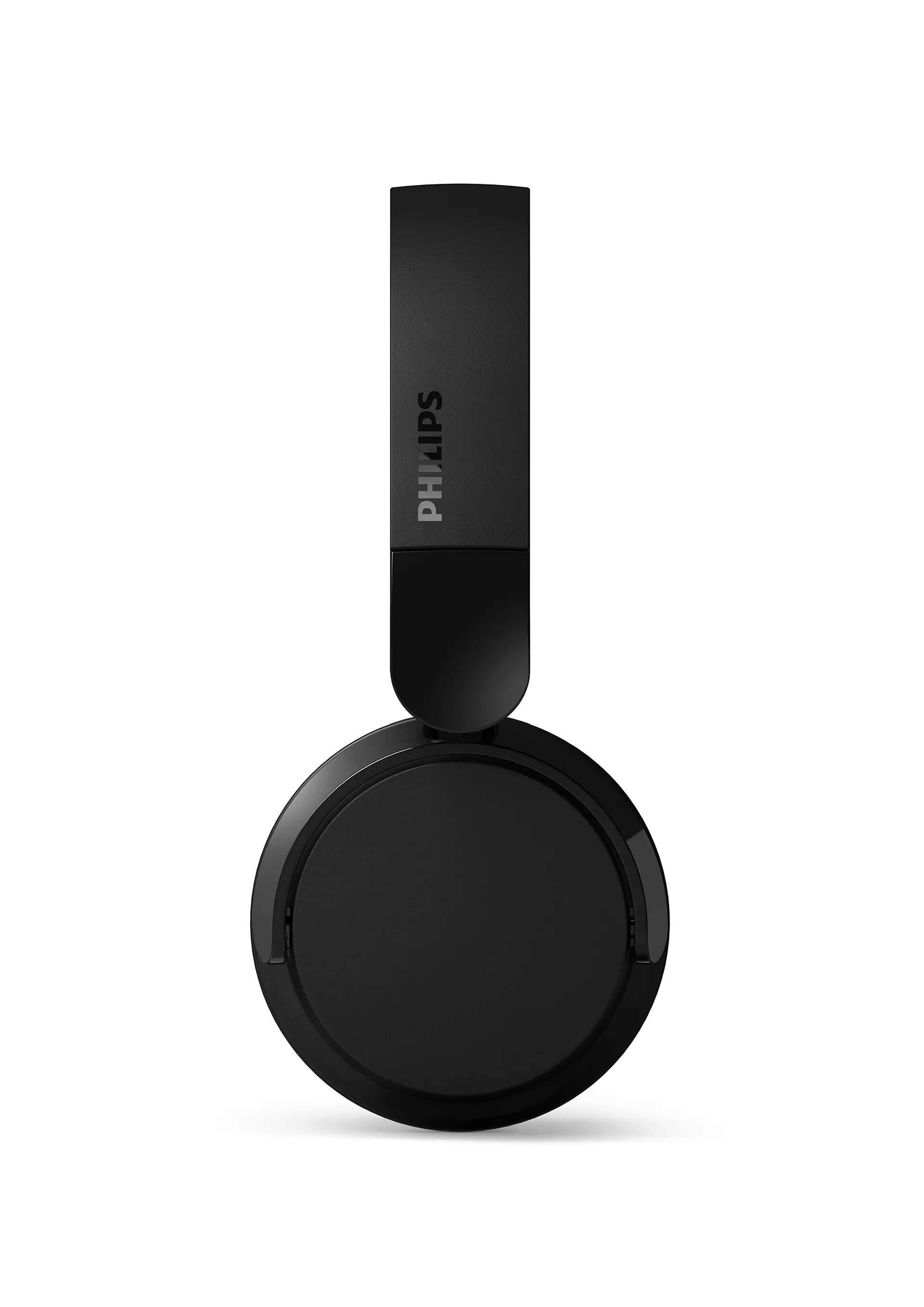 Siyah kulaklık, yukarıdan görünüm, kafa bandında 'PHILIPS' markasıyla.