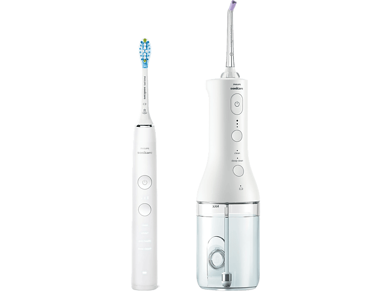 Philips Sonicare Diamondclean 9000 Series - Elektrische Tandenborstel Wit + Cordless Power Flosser (hx3886/41)