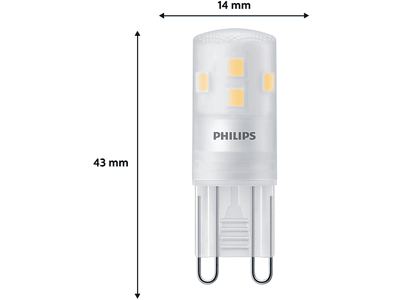 Philips LED Standard Brenner 25 W G9; Leuchtmittel — Foto 3 von 3