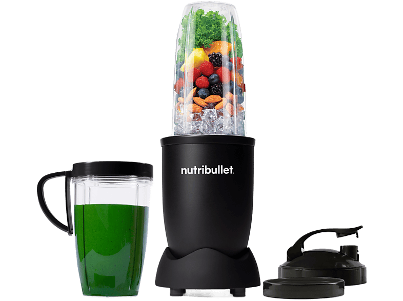 REACONDICIONADO Seminuevo Muy bueno Batidora de vaso - nutribullet Pro Mineral NB907MAB, 900W, Vaso personal para llevar, 0.9L/ 0.7L, Cuchilla inox