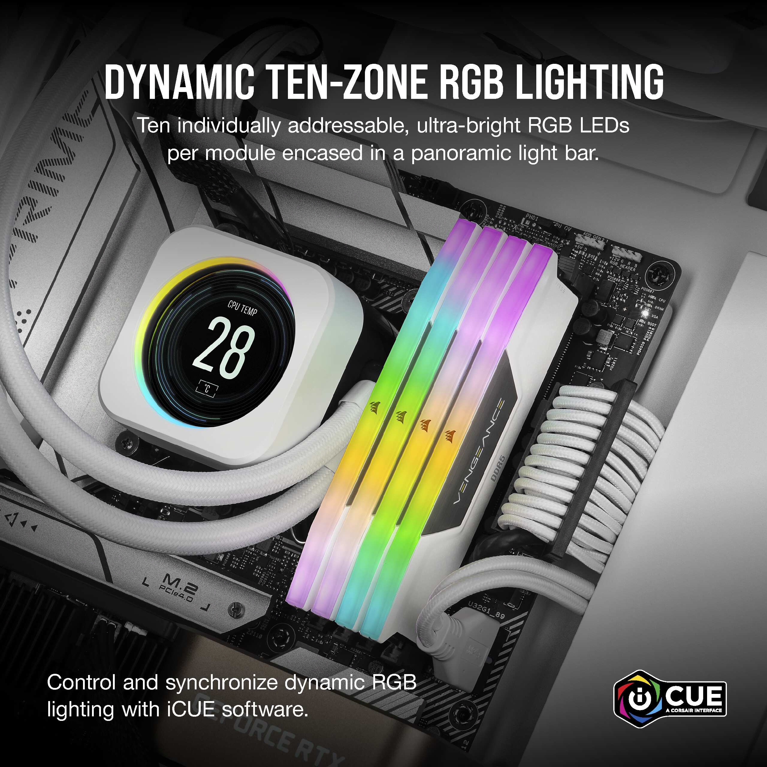 CORSAIR VENGEANCE RGB Arbeitsspeicher 32 GB DDR5