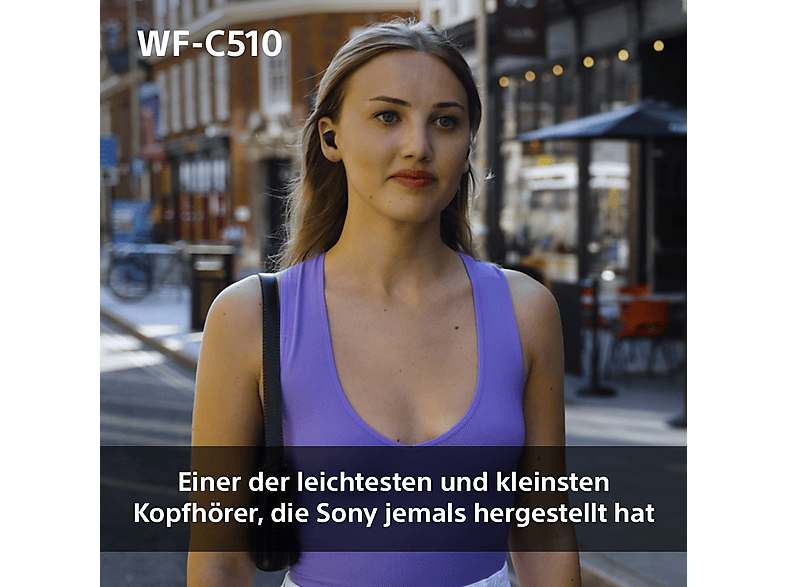Sony WF-C510 - hohe Soundqualität, Schnellladefunktion, 22h Akkulaufzeit, Bluetooth Multipoint Connection, Ambient Sound-Modus, Spotify Tap, IPX4 - Gelb; True Wireless Kopfhörer — Foto 4 von 5