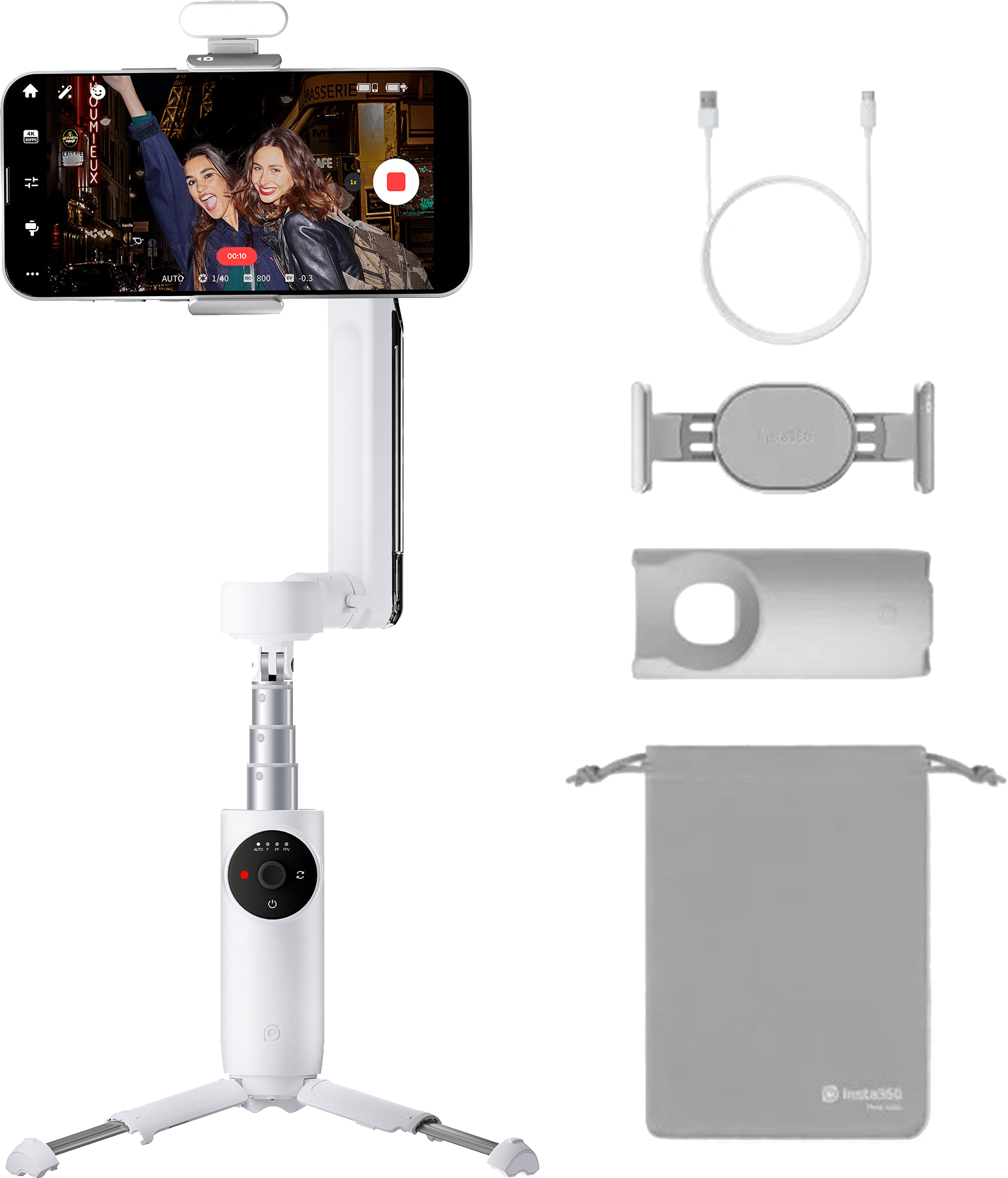 INSTA360 Flow Gimbal Alkotói készlet (fehér)