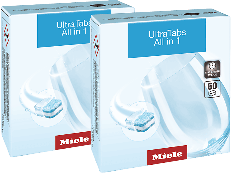 Miele UltraTabs All in 1 Pastilles pour Lave-Vaisselle 120 Pièces