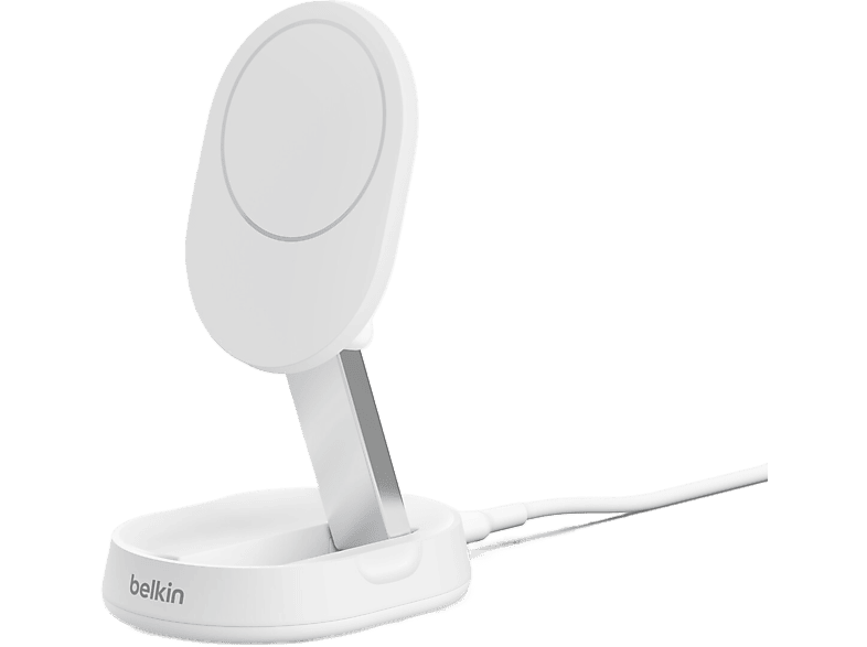 Belkin Draadloze Oplader Boostcharge Pro Magnetic Convertible Qi2 15w Wit (wia008vfwh)