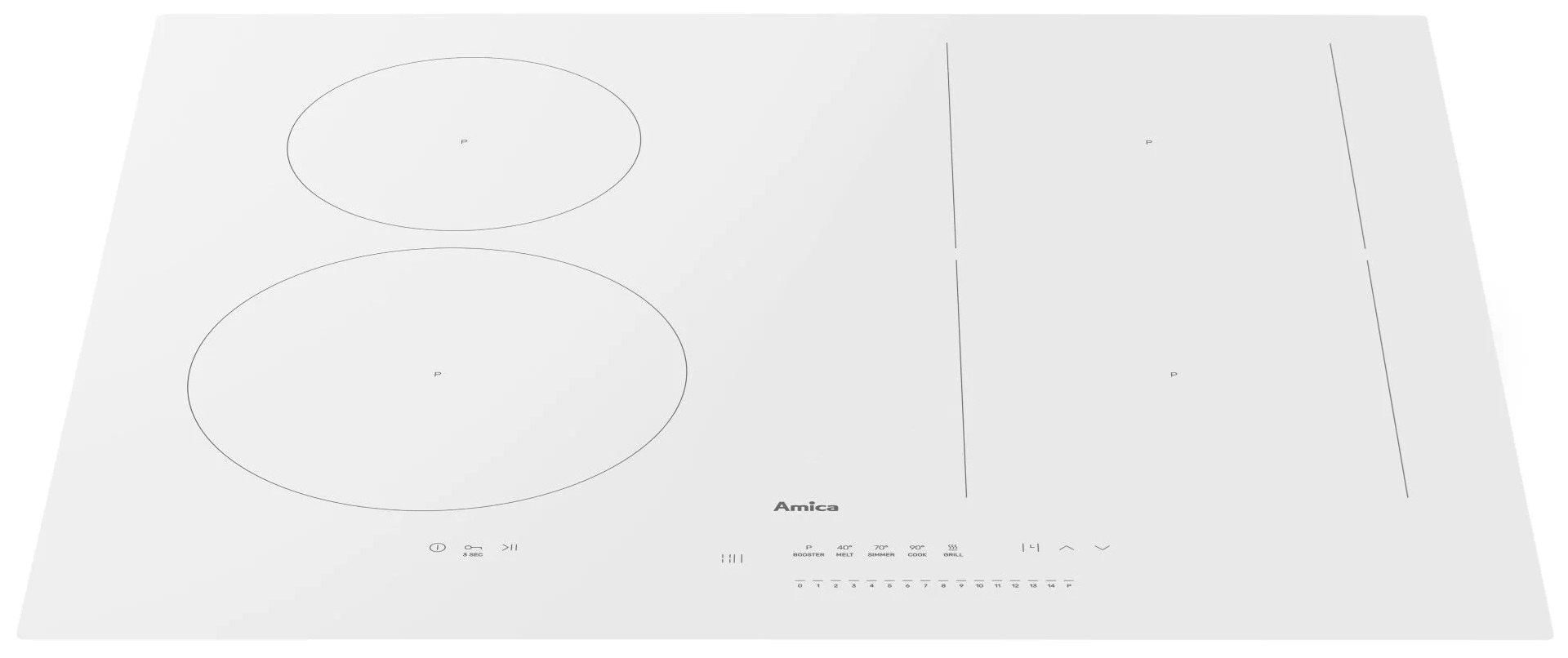 Biała płyta indukcyjna.