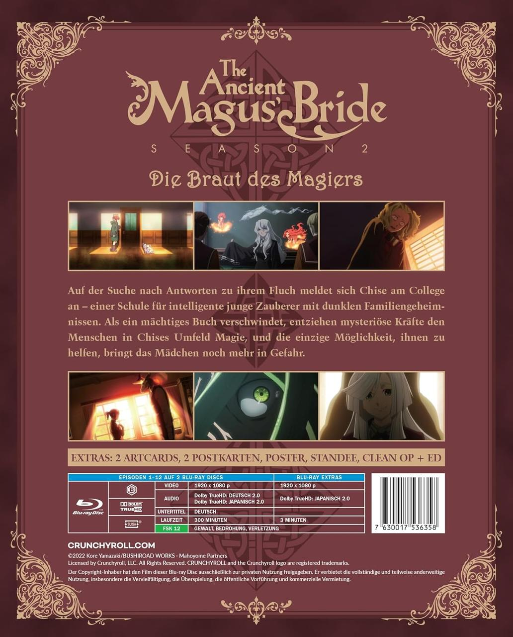 Rückseite der Blu-ray von The Ancient Magus' Bride Staffel 2.