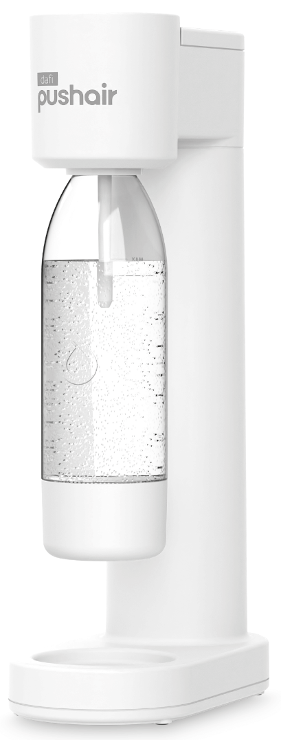 Saturator do wody DAFI PushAir Biały + Nabój CO2 + Butelka 0,7l