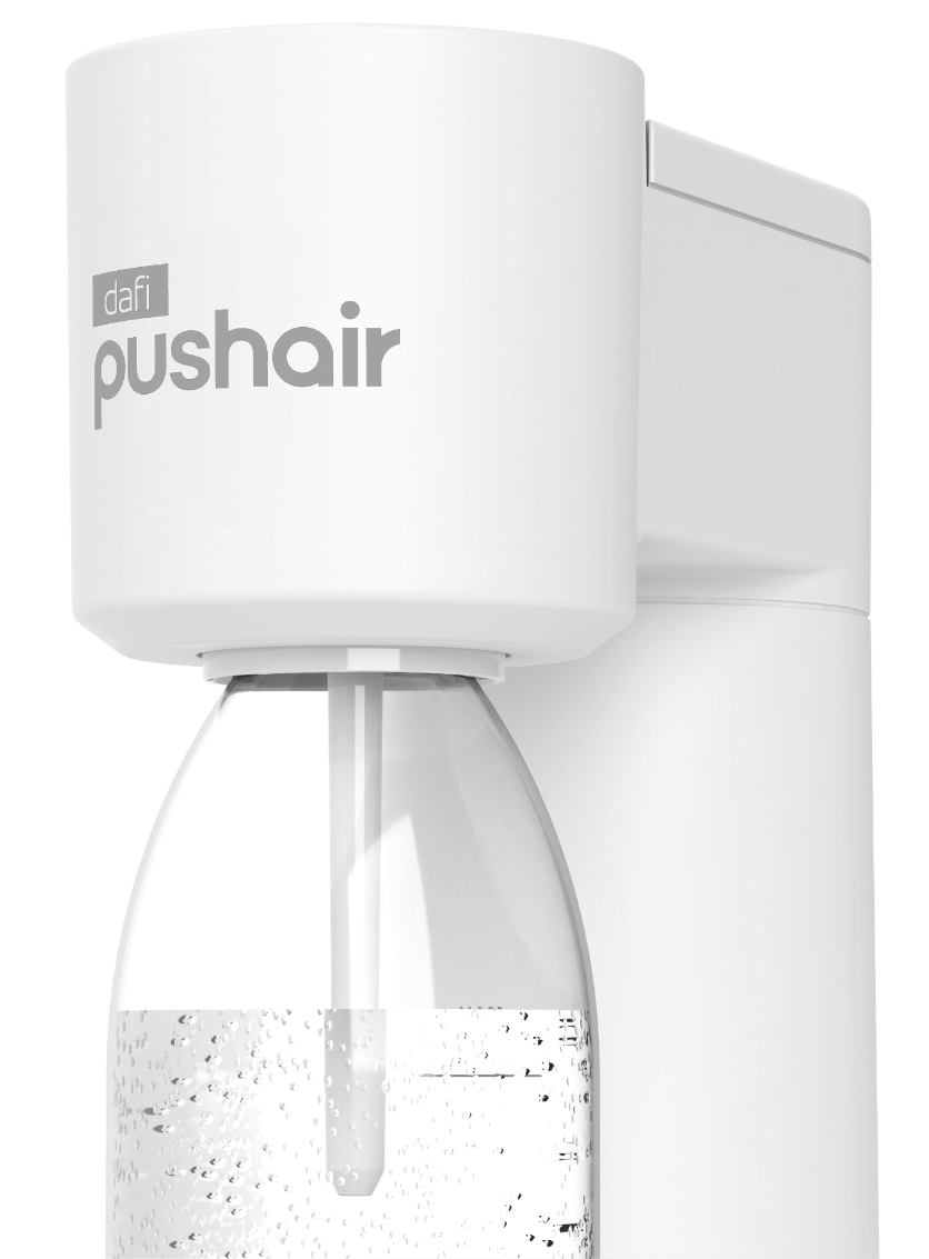 Saturator do wody DAFI PushAir Biały + Nabój CO2 + Butelka 0,7l