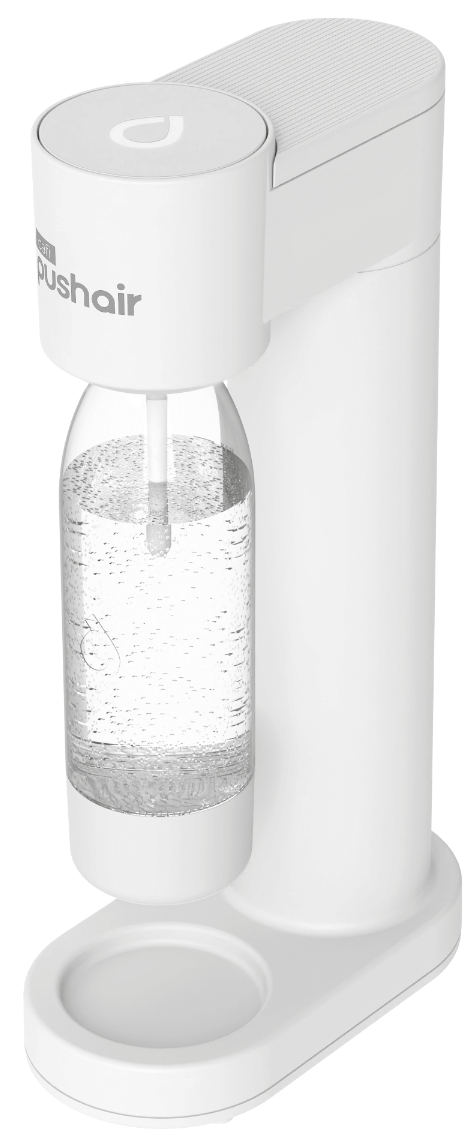 Saturator do wody DAFI PushAir Biały + Nabój CO2 + Butelka 0,7l