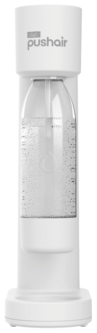 Saturator do wody DAFI PushAir Biały + Nabój CO2 + Butelka 0,7l