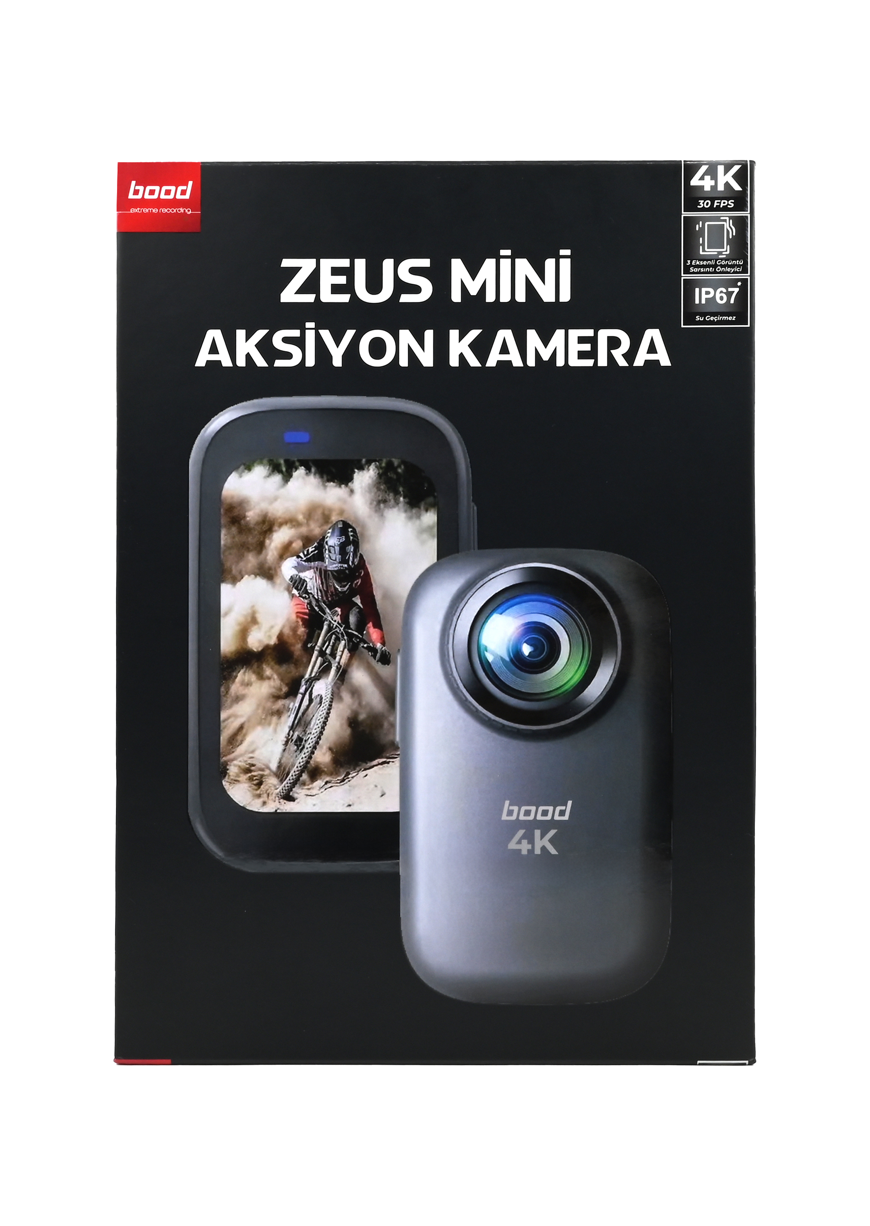 BOOD Zeus 4K Dahili Mikrofonlu Mini Aksiyon Kamera Fiyat & Özellik