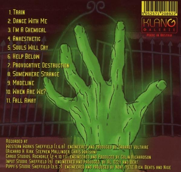 Grüne handgezeichnete Hände und Songtitel auf CD-Cover mit grünem Hintergrund.