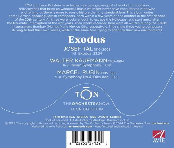 The Orchestra Now Leon Botstein - Exodus  - (CD)