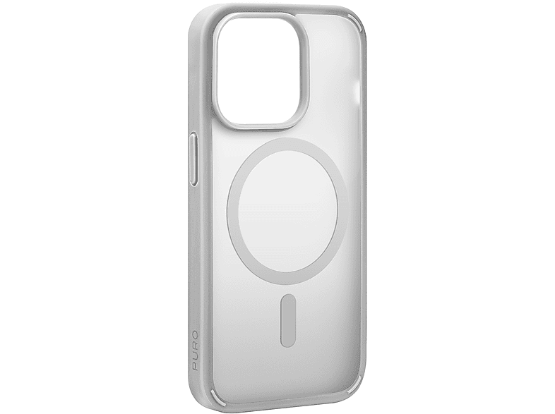 Puro Cover Iphone 15 Pro, Cover per iPhone Pro,Argento