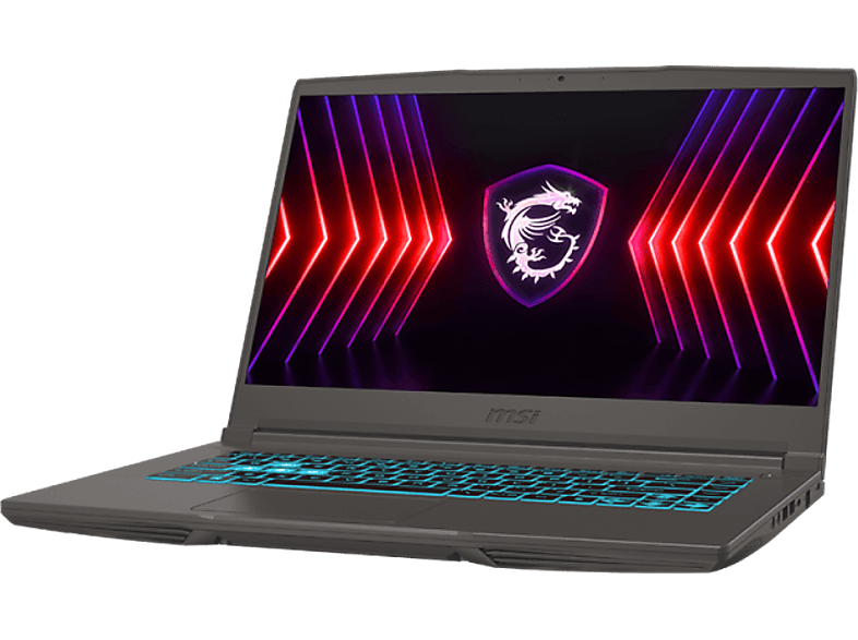 MSI Thin 15 B12VE 9S7-16R831-2286 Szürke Gamer laptop (15,6" FHD/Core i5/16GB/512 GB SSD/RTX4050 6GB/NoOS)