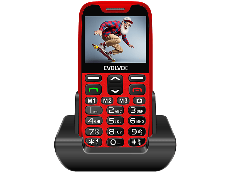 EVOLVEO EASYPHONE XR (EP601) Piros Kártyafüggetlen Mobiltelefon