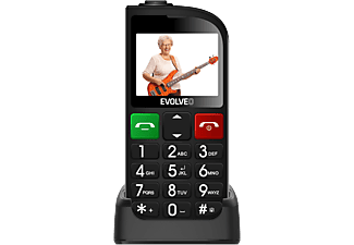 EVOLVEO EASYPHONE FL (EP801) DualSIM Fekete Kártyafüggetlen Mobiltelefon