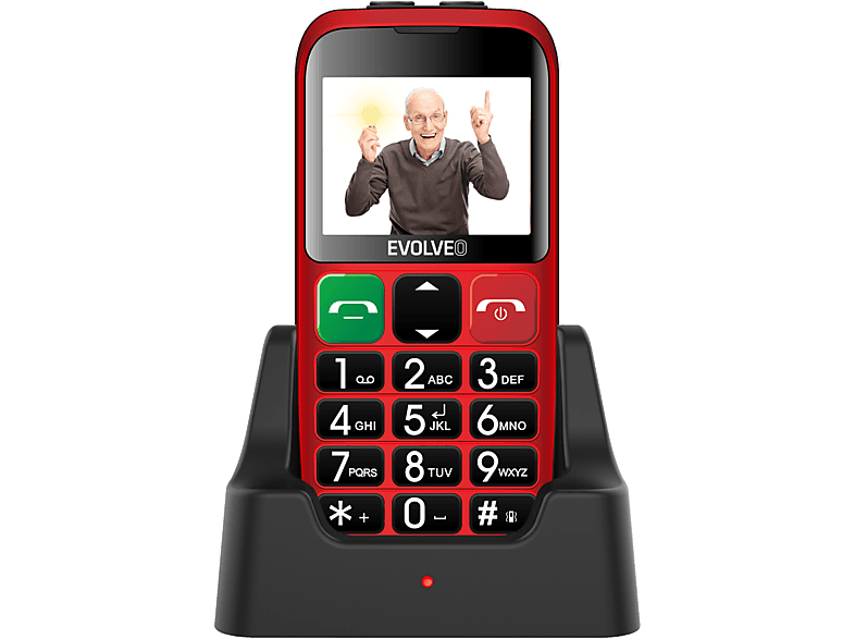 EVOLVEO EASYPHONE ET (EP851) DualSIM Piros Kártyafüggetlen Mobiltelefon