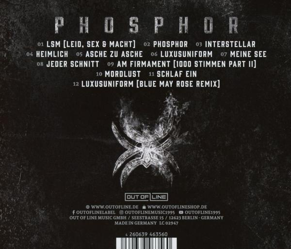 Rückseite einer Musik-CD mit Titelliste, Künstler- und Labelinformationen.