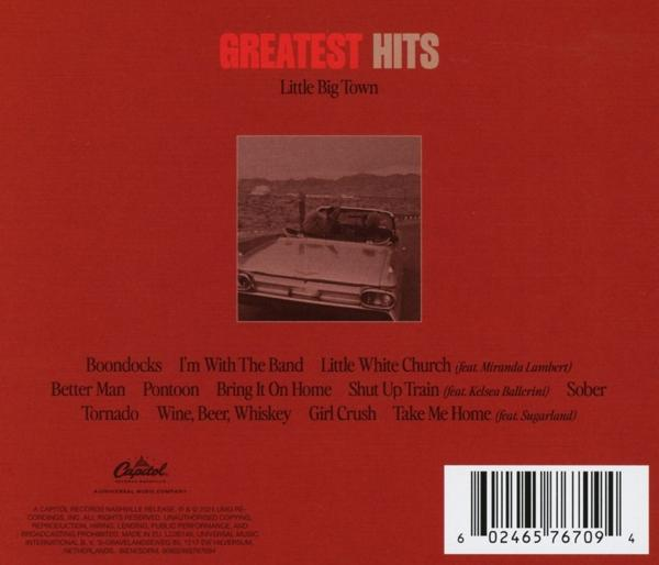 CD-Cover mit Autobild und Titelliste. Der Hintergrund ist rot.