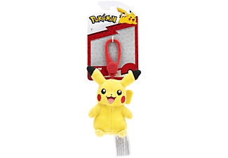 JAZWARES Pokémon kulcstartós plüssfigura, Pikachu, 7 cm (PKW0120)