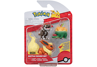 JAZWARES Pokémon 3 db-os figura csomag, Appltun, Tyrunt, Flareon (PKW3047)