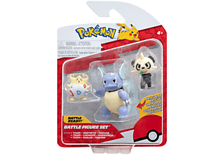 JAZWARES Pokémon 3 db-os figura csomag, Togepi, Pancham, Wartortle (PKW3051)