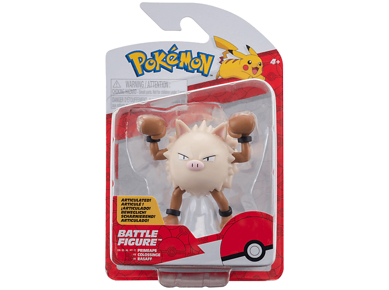 JAZWARES Pokémon Mini figura csomag, Primeape, 5 cm (PKW3573)